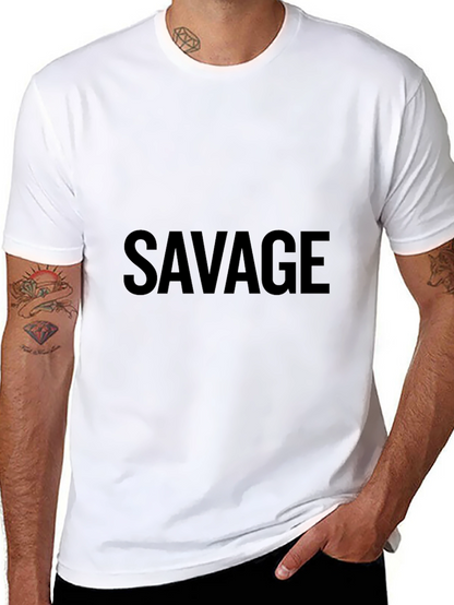 Savage Graphic Tee - Bold Statement Shirt