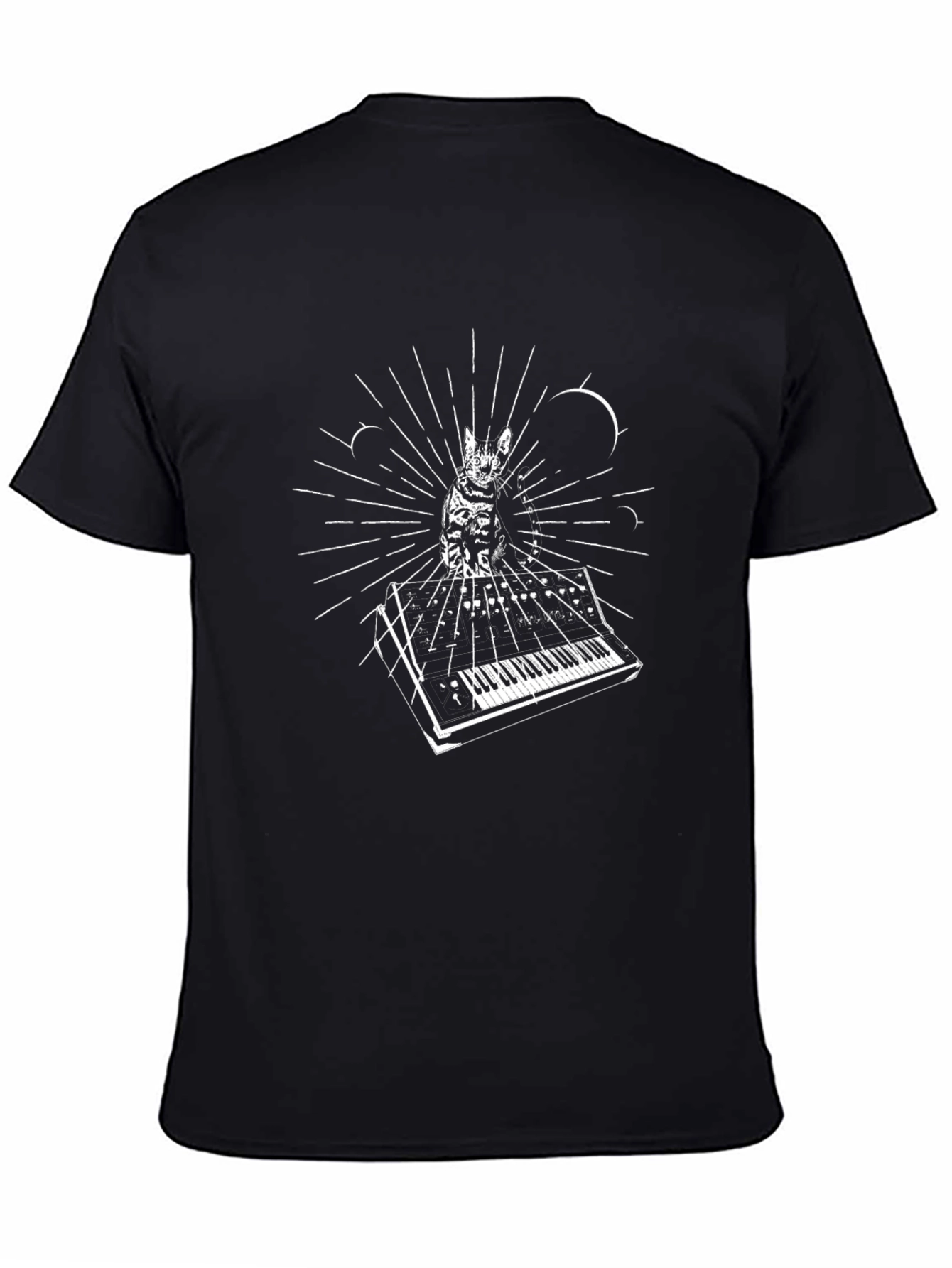 Cat Keyboardist Graphic Tee