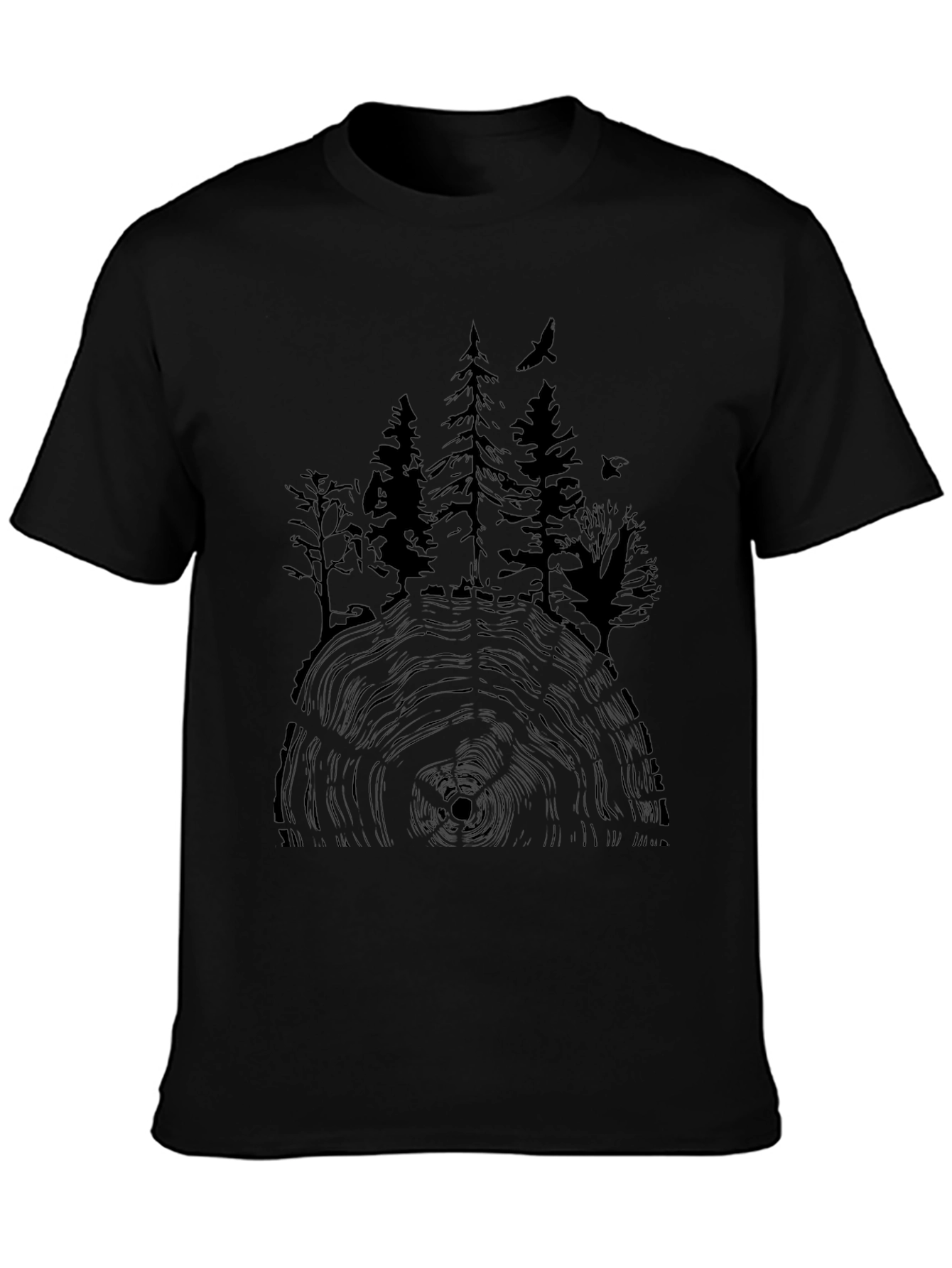 Natures Embrace Tee - Tree Ring Forest Design