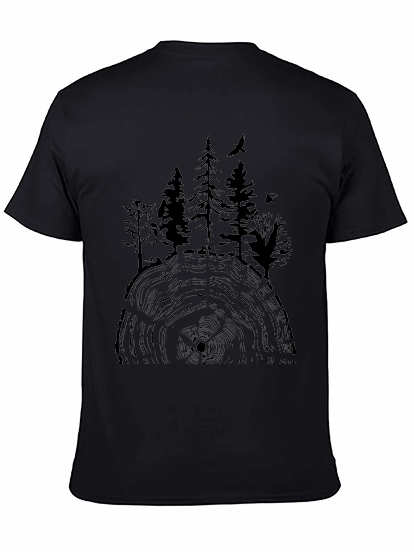 Natures Embrace Tee - Tree Ring Forest Design