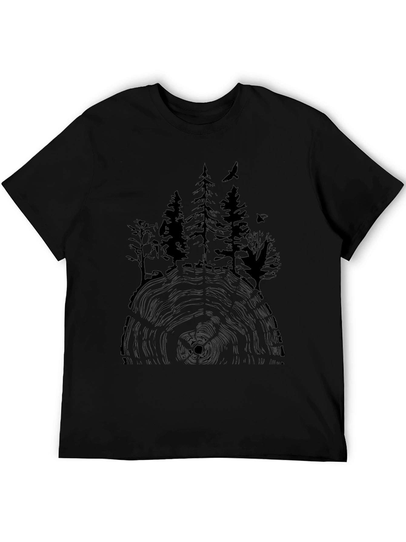 Natures Embrace Tee - Tree Ring Forest Design