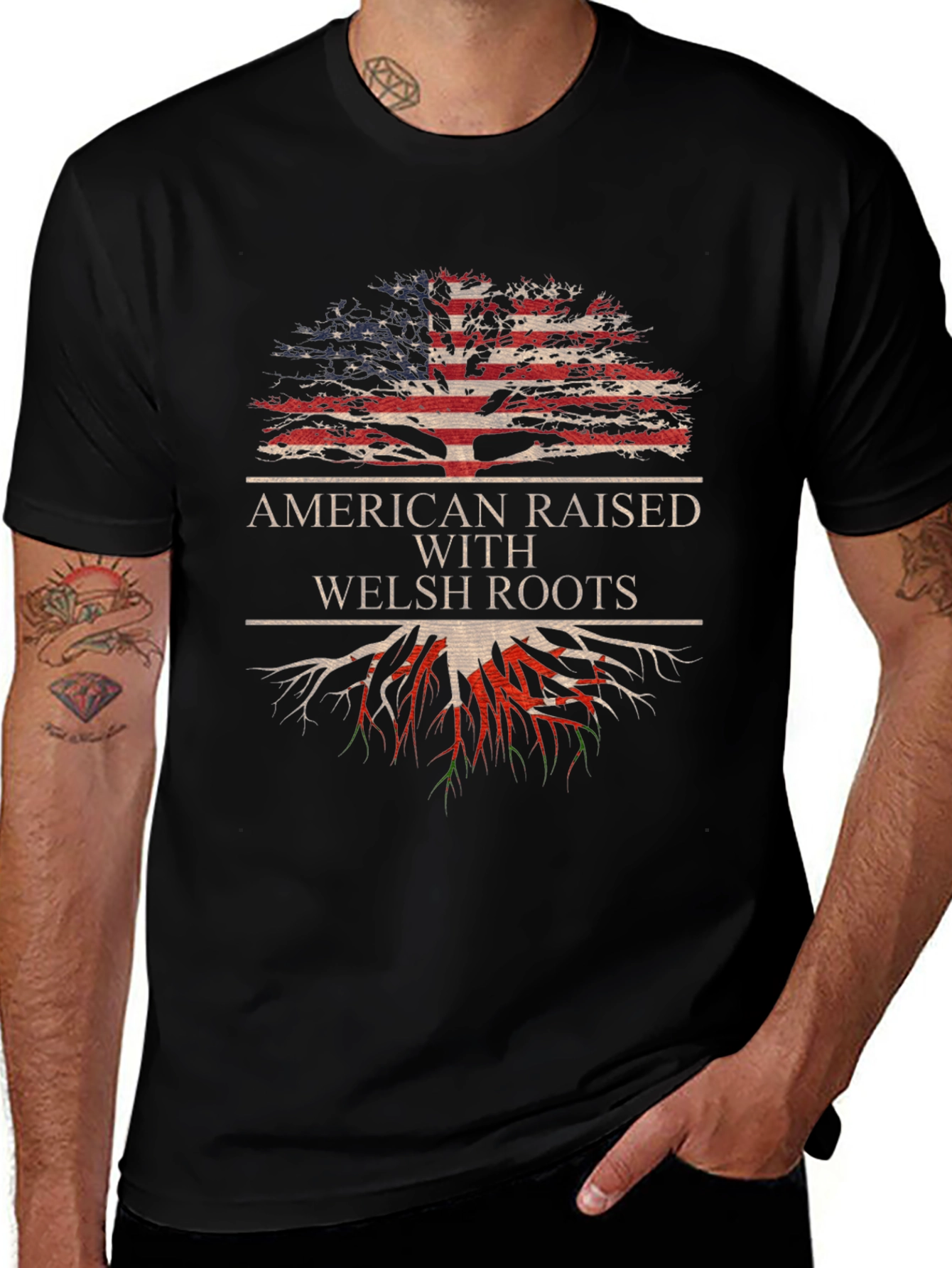 American Raised With Welsh Roots T-Shirt