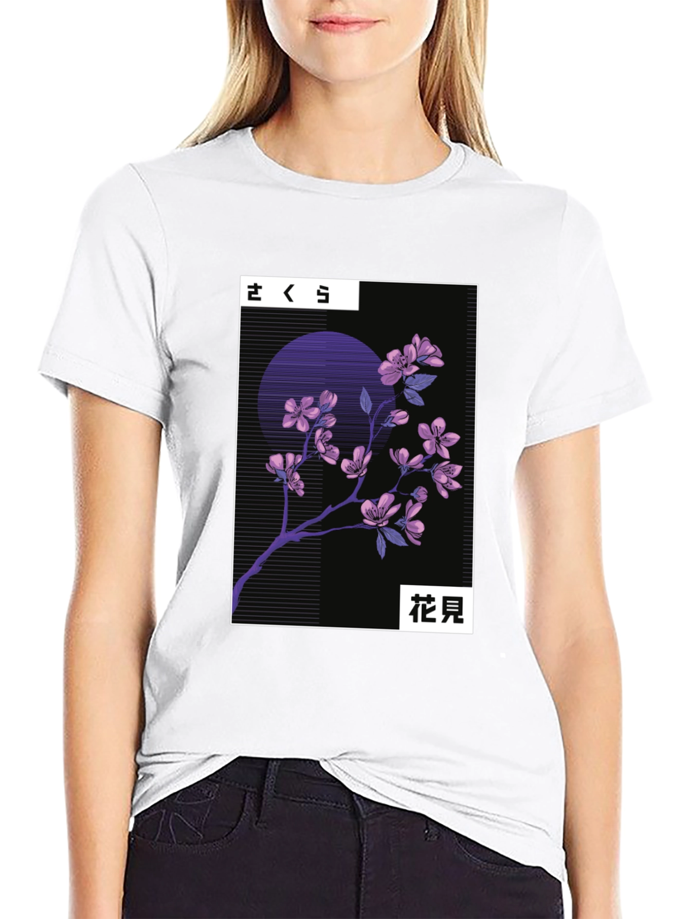 Sakura Cherry Blossom Graphic Tee - Japanese Aesthetic T-Shirt