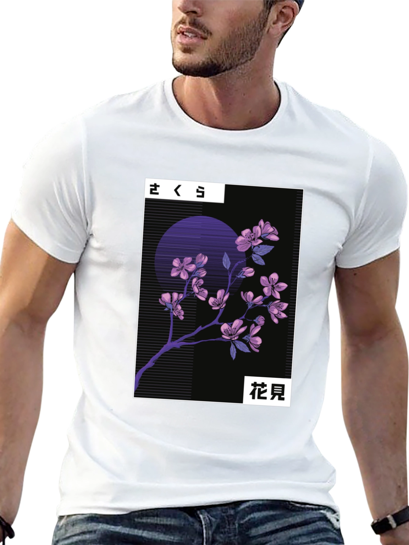 Sakura Cherry Blossom Graphic Tee - Japanese Aesthetic T-Shirt