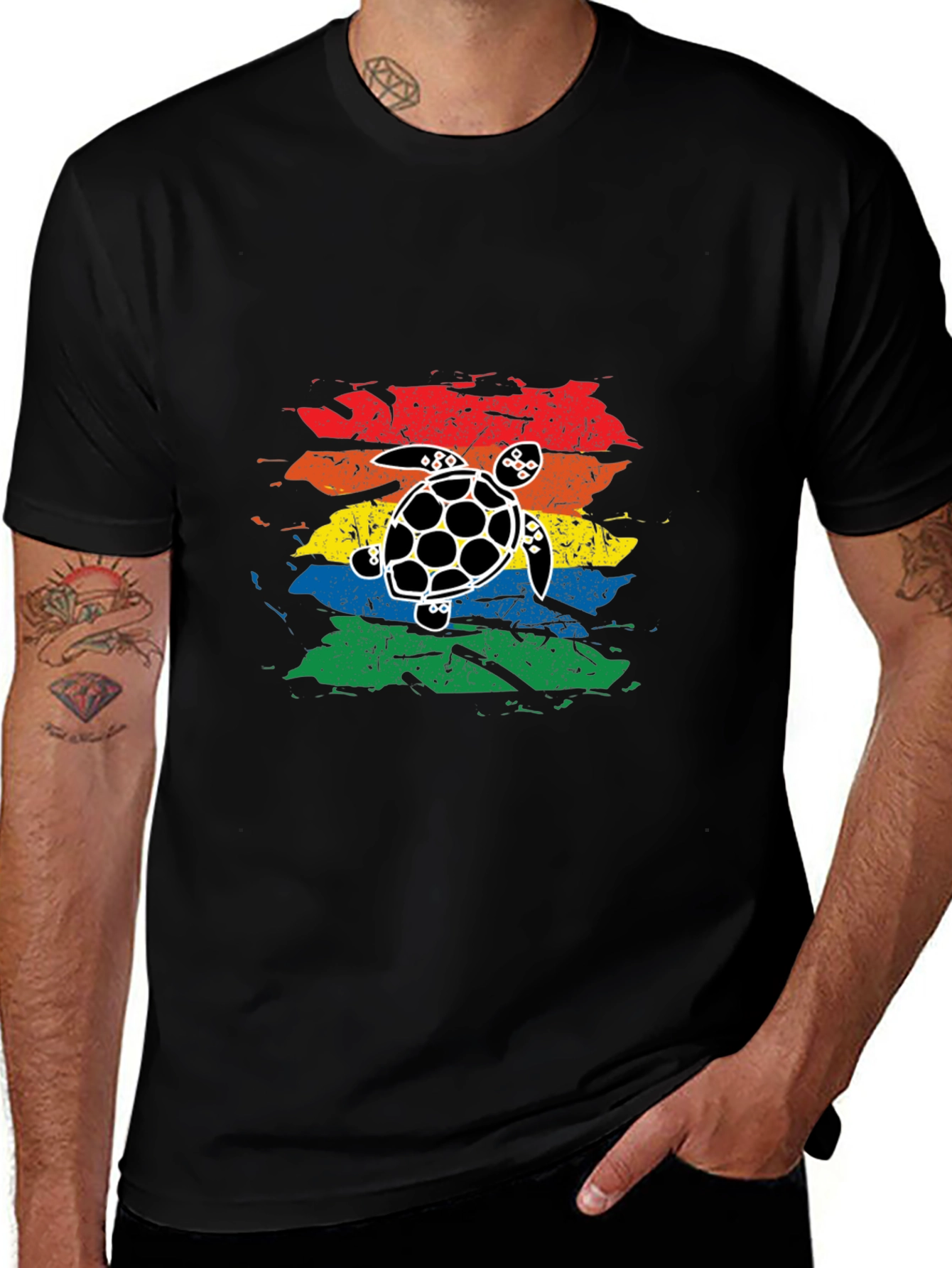 Retro Turtle Graphic T-Shirt