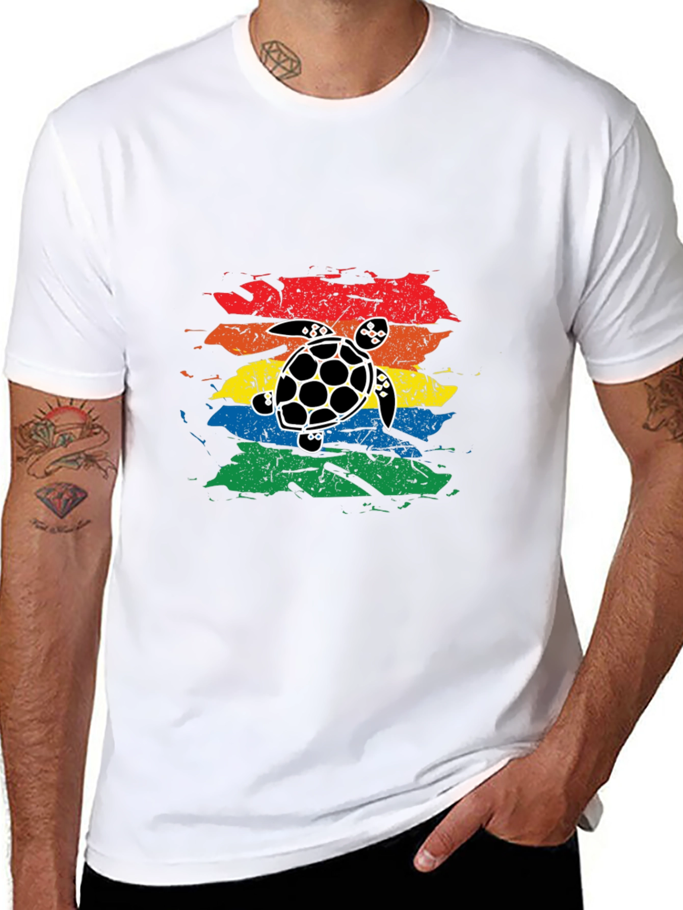 Retro Turtle Graphic T-Shirt