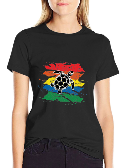 Retro Turtle Graphic T-Shirt