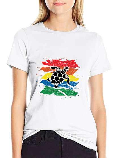 Retro Turtle Graphic T-Shirt