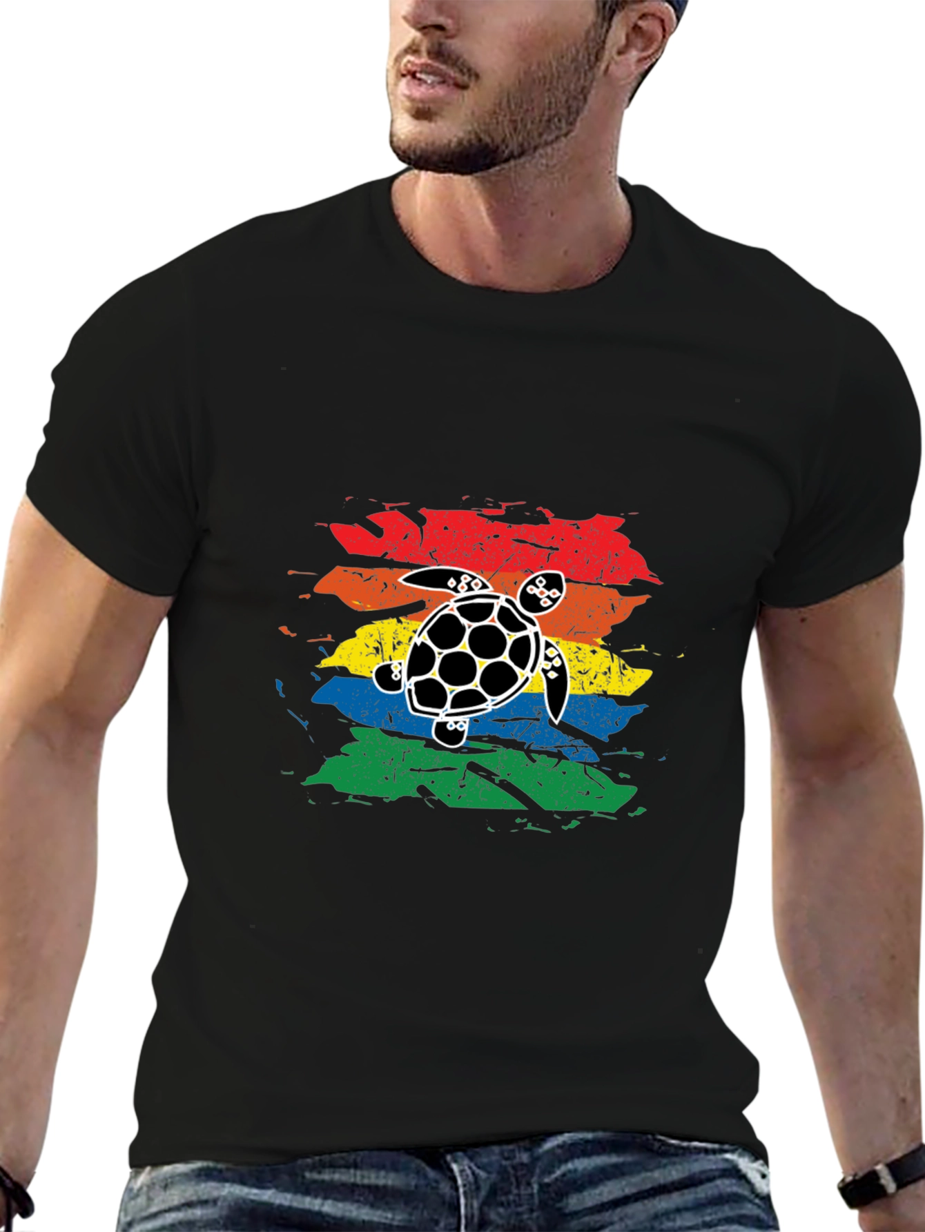 Retro Turtle Graphic T-Shirt
