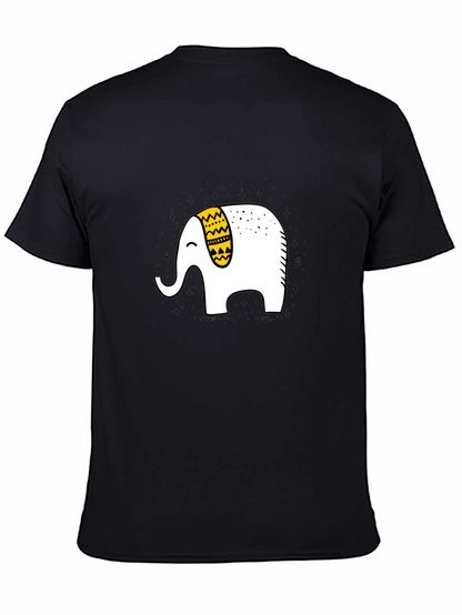 Elephant Graphic T-Shirt - Black Cotton Tee