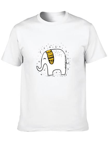 Elephant Graphic T-Shirt - Black Cotton Tee