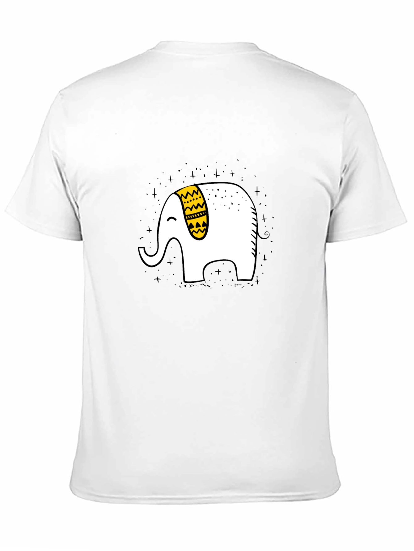 Elephant Graphic T-Shirt - Black Cotton Tee