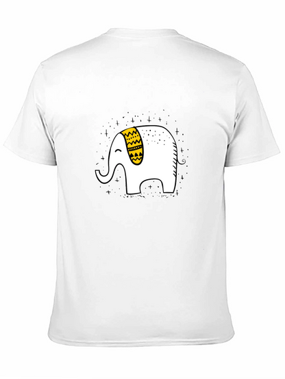 Elephant Graphic T-Shirt - Black Cotton Tee