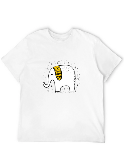 Elephant Graphic T-Shirt - Black Cotton Tee
