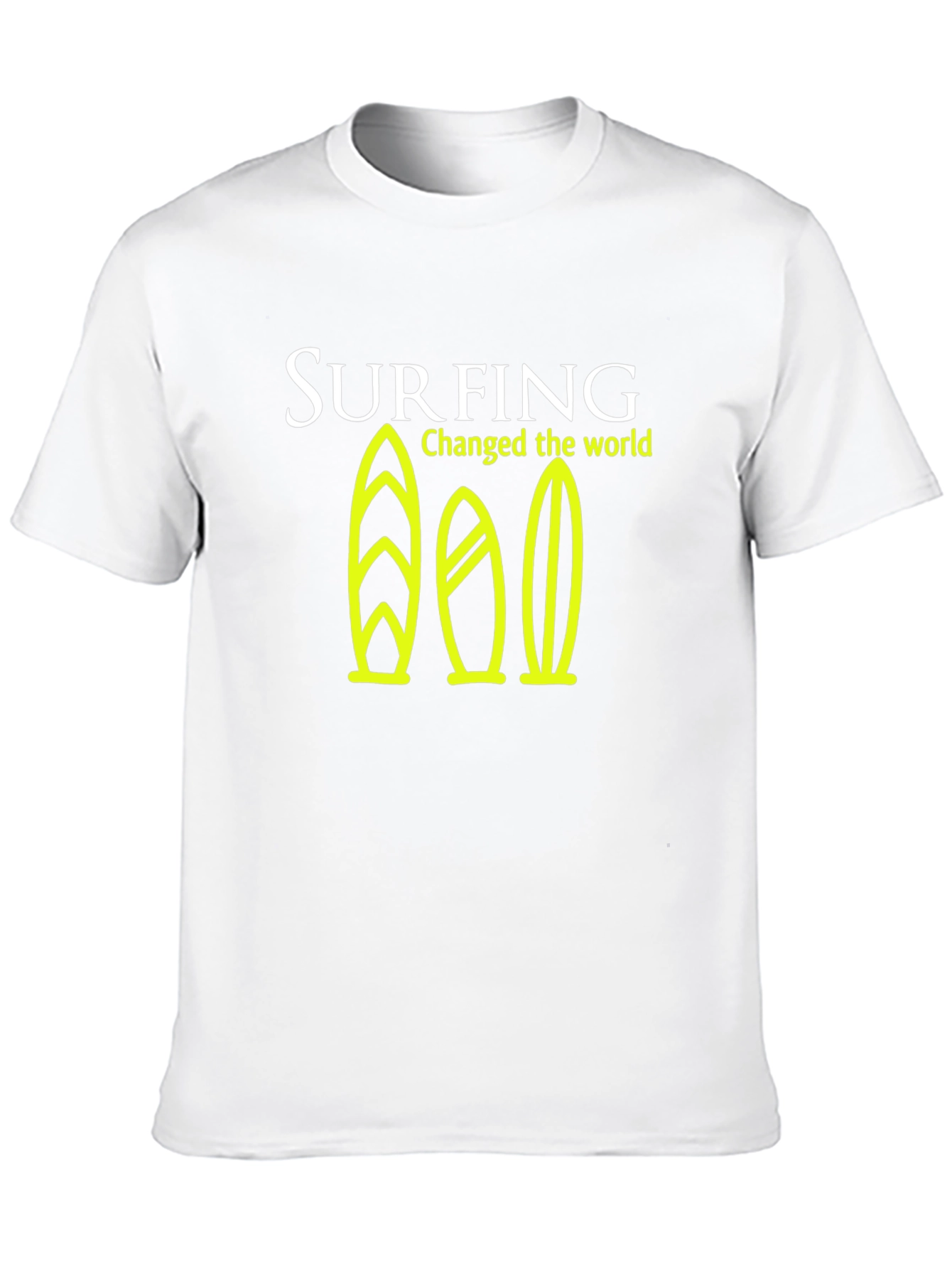 Surfing Changed the World Graphic Tee - Black