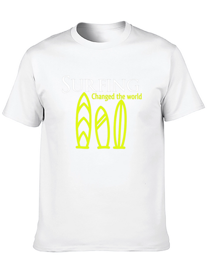 Surfing Changed the World Graphic Tee - Black
