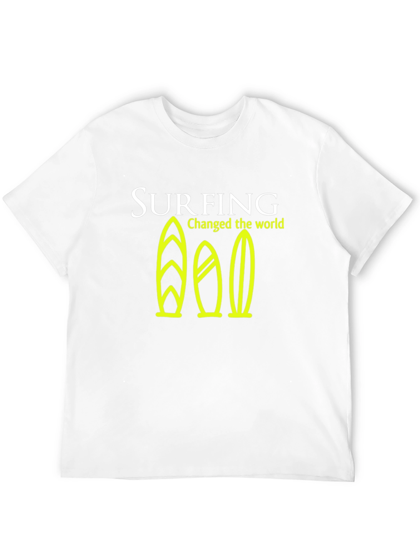 Surfing Changed the World Graphic Tee - Black