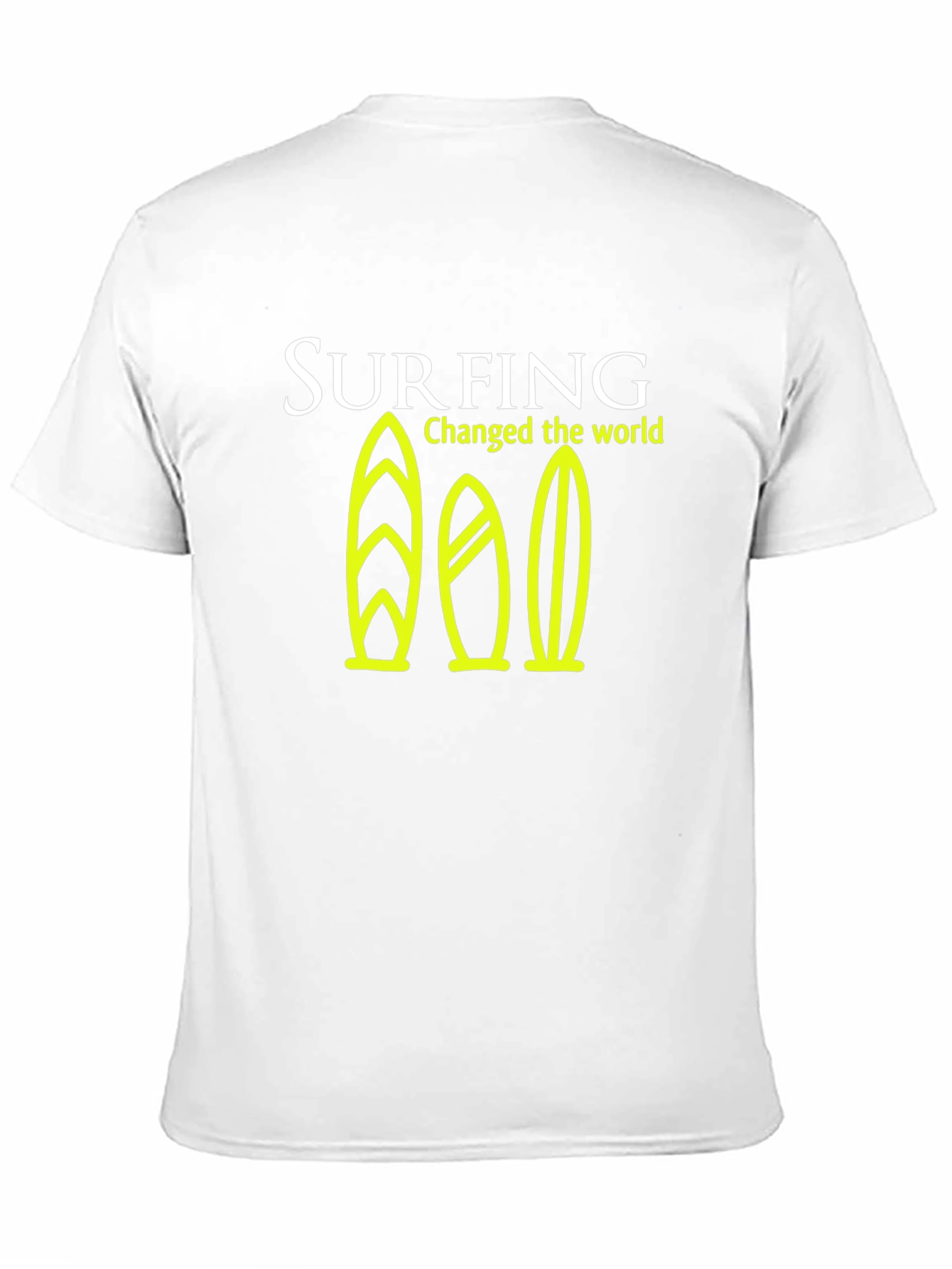 Surfing Changed the World Graphic Tee - Black