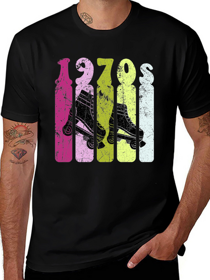 Retro 1970s Roller Skate T-Shirt