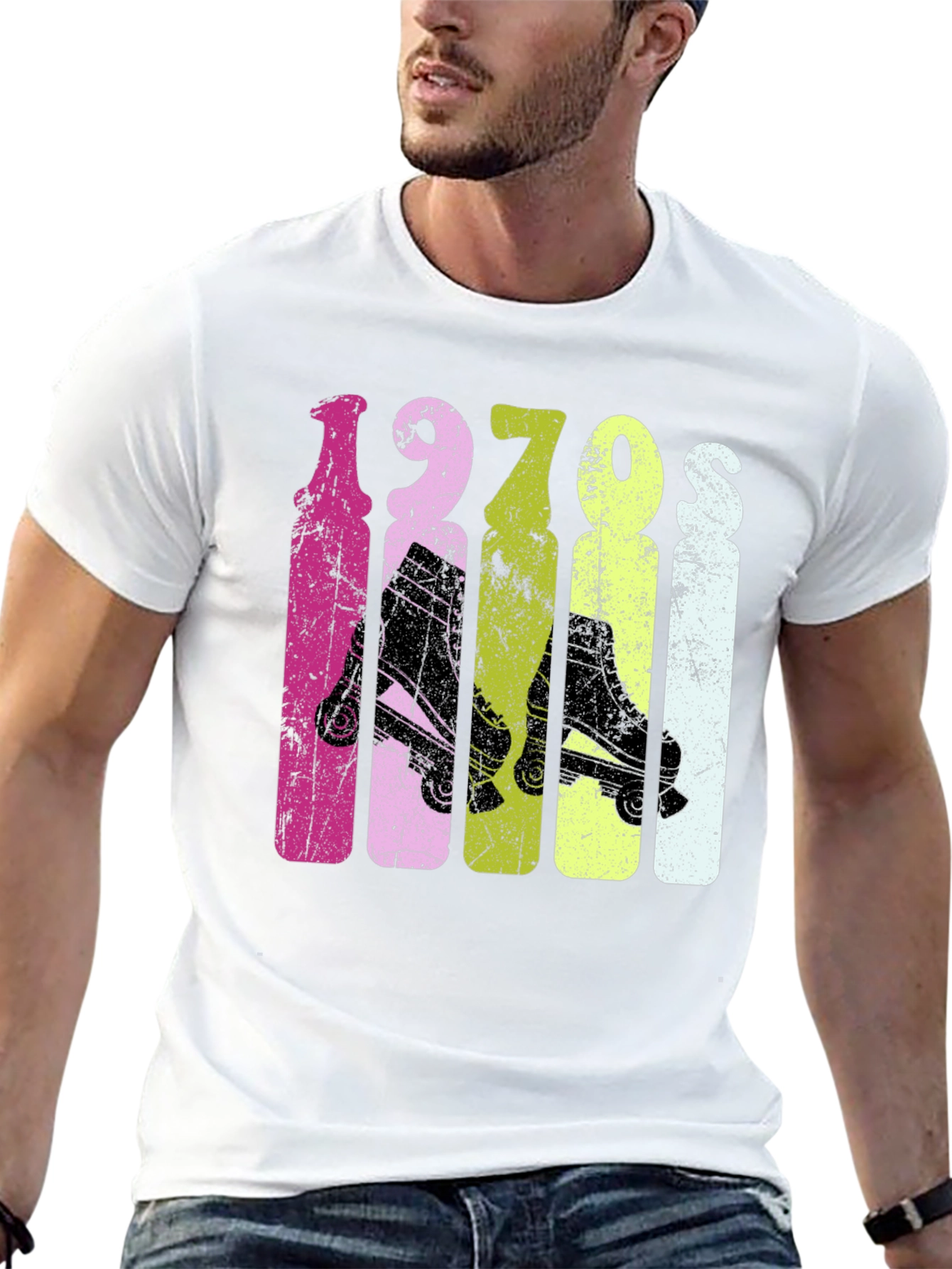 Retro 1970s Roller Skate T-Shirt