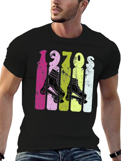 Retro 1970s Roller Skate T-Shirt