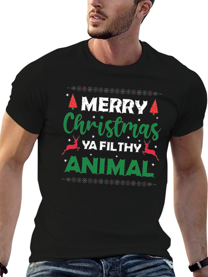 Merry Christmas Ya Filthy Animal T-Shirt