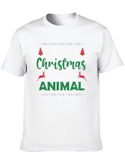 Merry Christmas Ya Filthy Animal T-Shirt