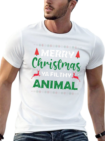 Merry Christmas Ya Filthy Animal T-Shirt