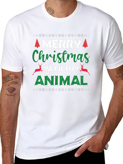 Merry Christmas Ya Filthy Animal T-Shirt