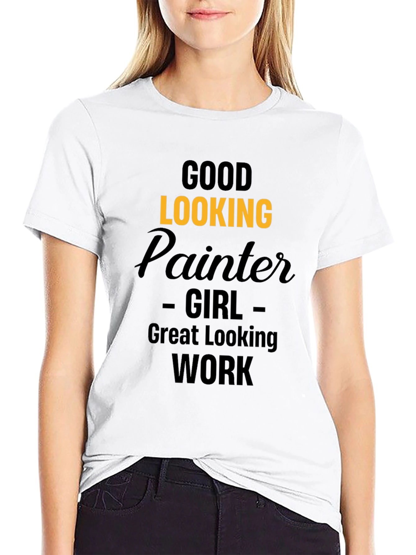Good Looking Painter Girl Graphic T-Shirt