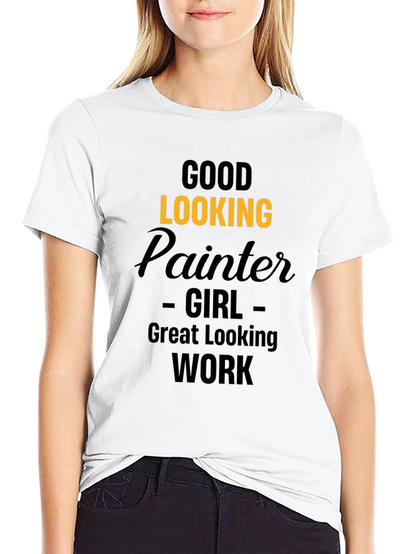 Good Looking Painter Girl Graphic T-Shirt
