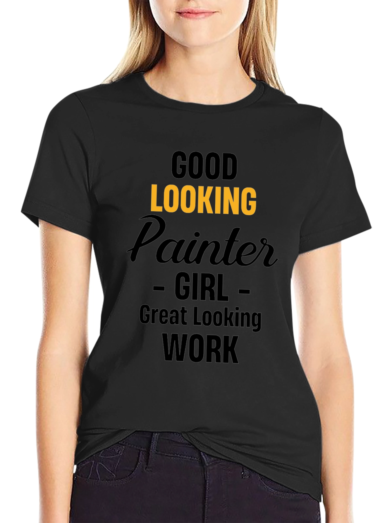 Good Looking Painter Girl Graphic T-Shirt