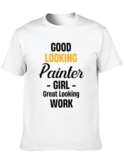 Good Looking Painter Girl Graphic T-Shirt