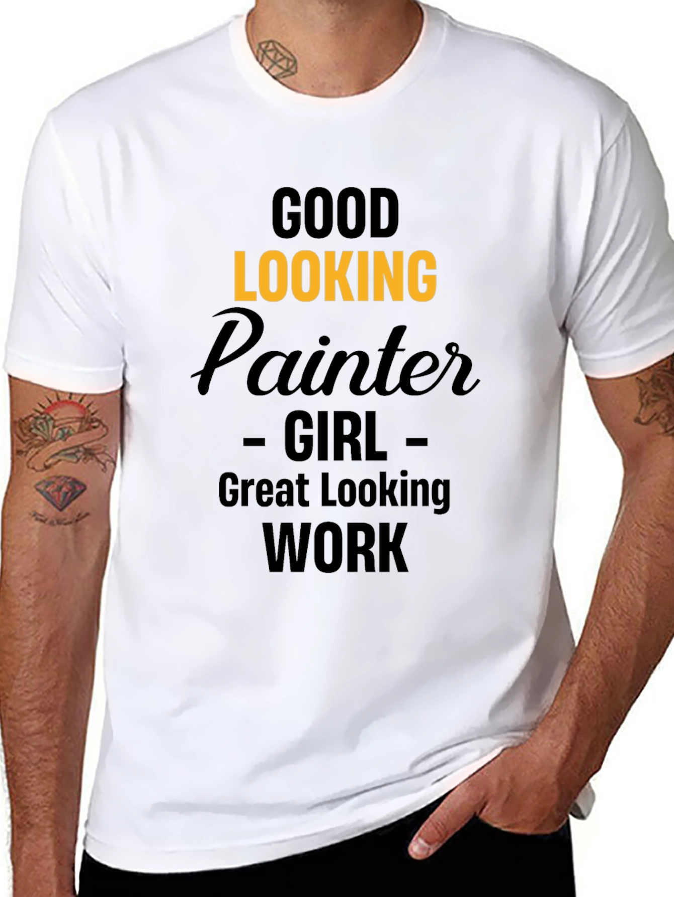 Good Looking Painter Girl Graphic T-Shirt
