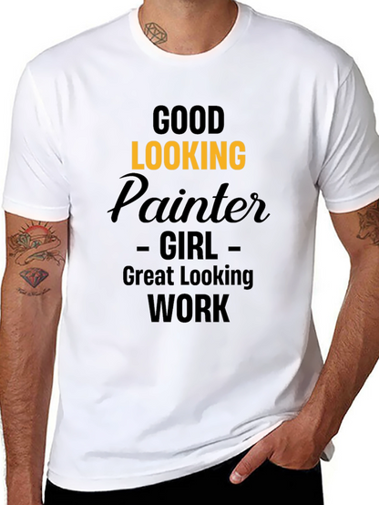 Good Looking Painter Girl Graphic T-Shirt