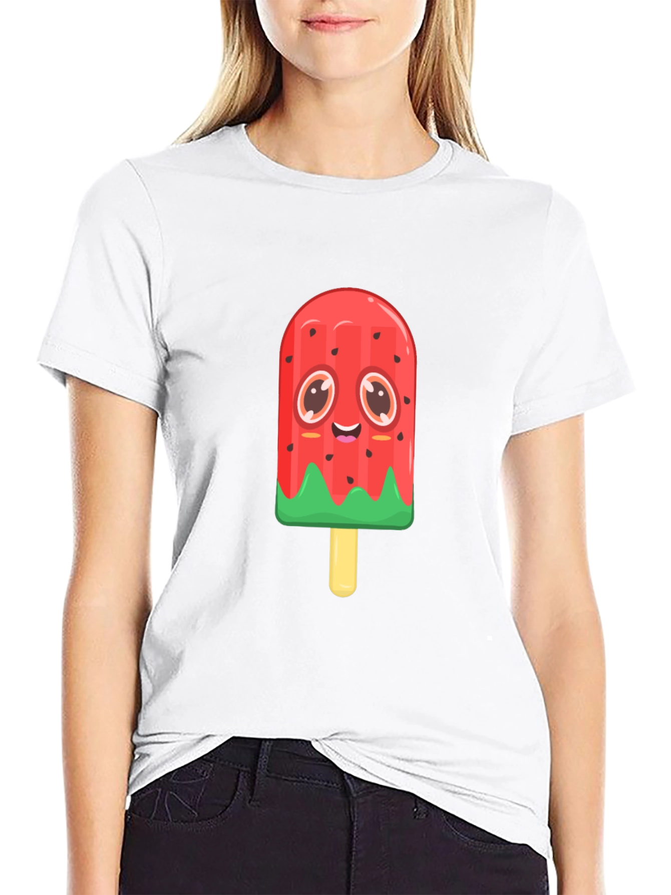 Cute Watermelon Popsicle Graphic Tee