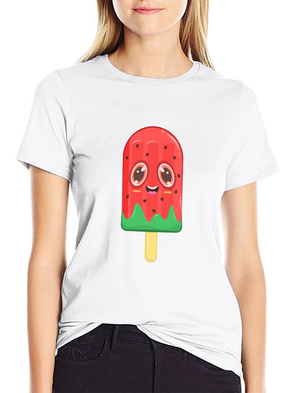 Cute Watermelon Popsicle Graphic Tee