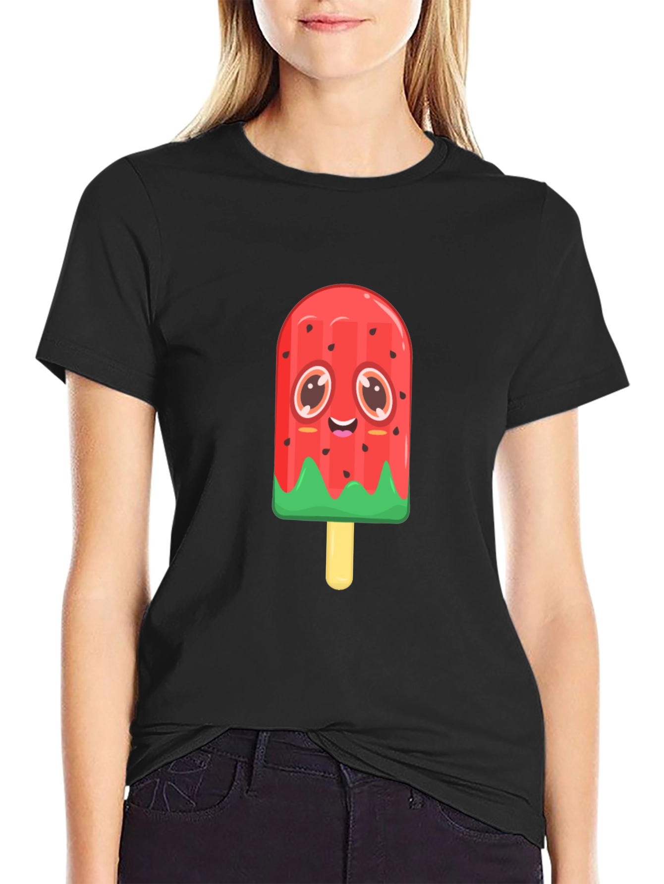 Cute Watermelon Popsicle Graphic Tee