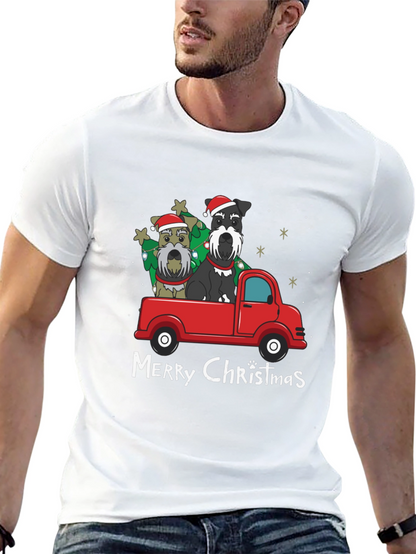 Christmas Schnauzer Truck Tee