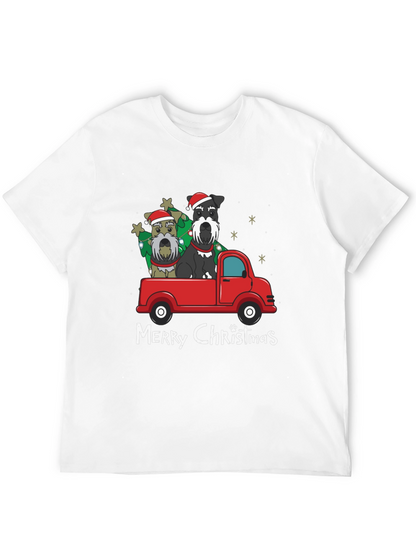 Christmas Schnauzer Truck Tee