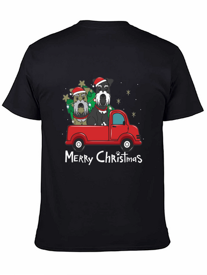 Christmas Schnauzer Truck Tee
