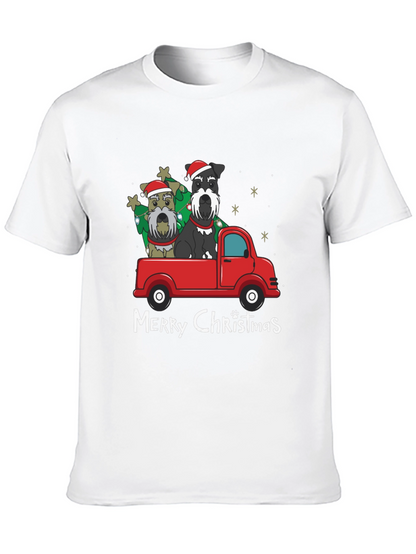 Christmas Schnauzer Truck Tee