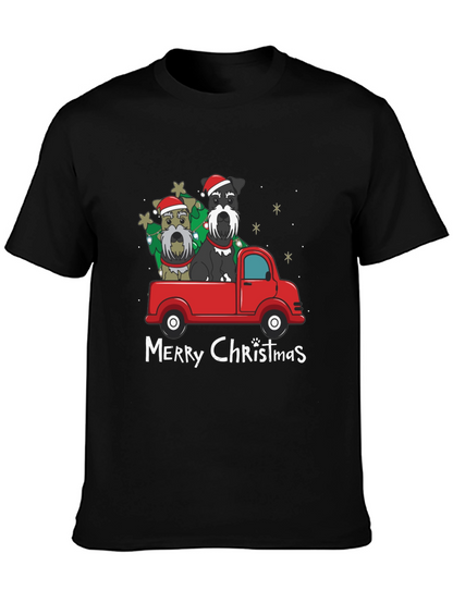 Christmas Schnauzer Truck Tee