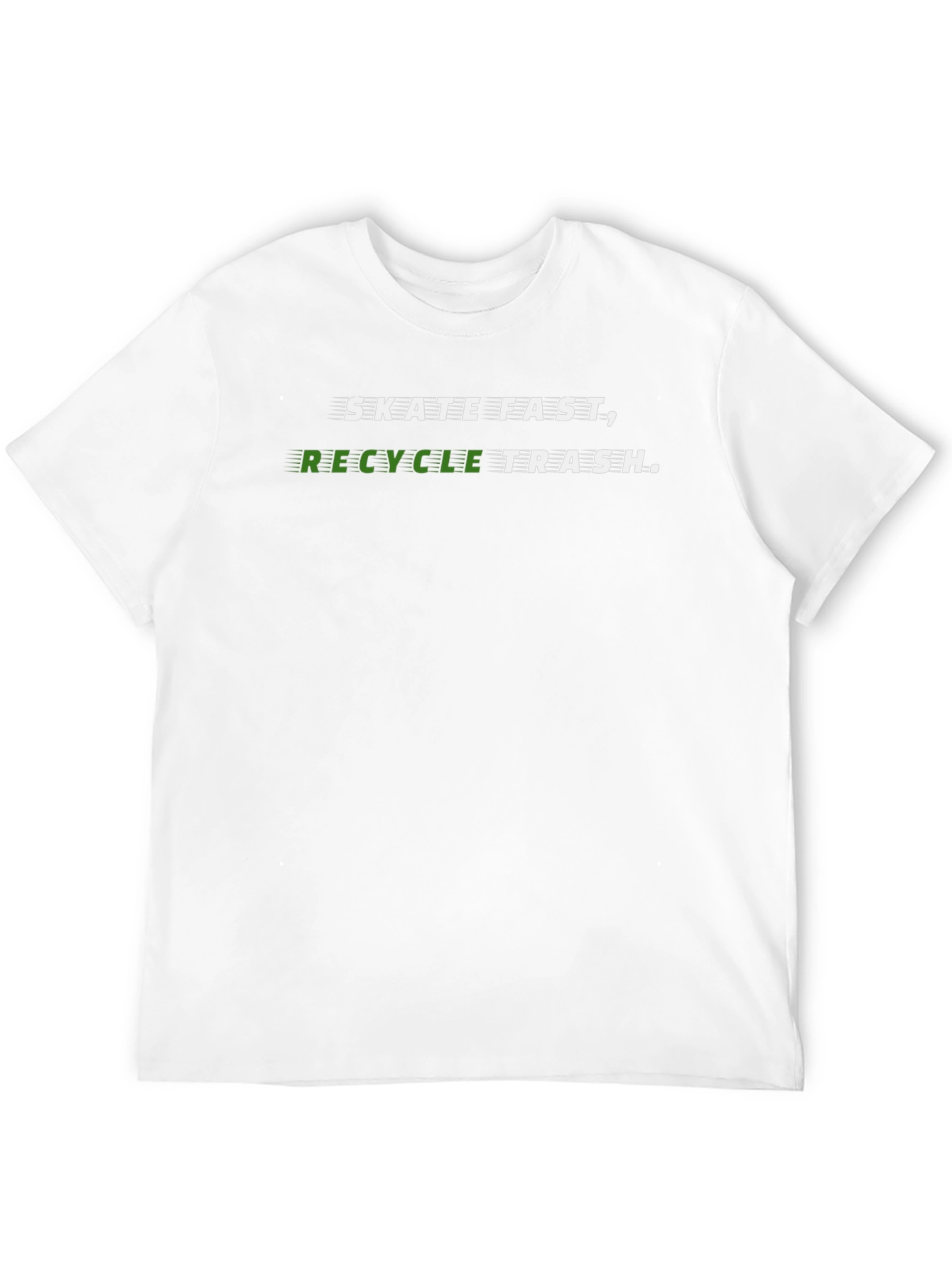 Skate Fast Recycle Trash Graphic Tee