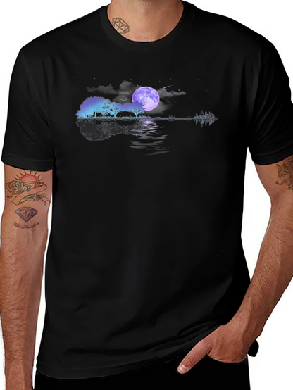 Guitar Landscape Graphic Tee