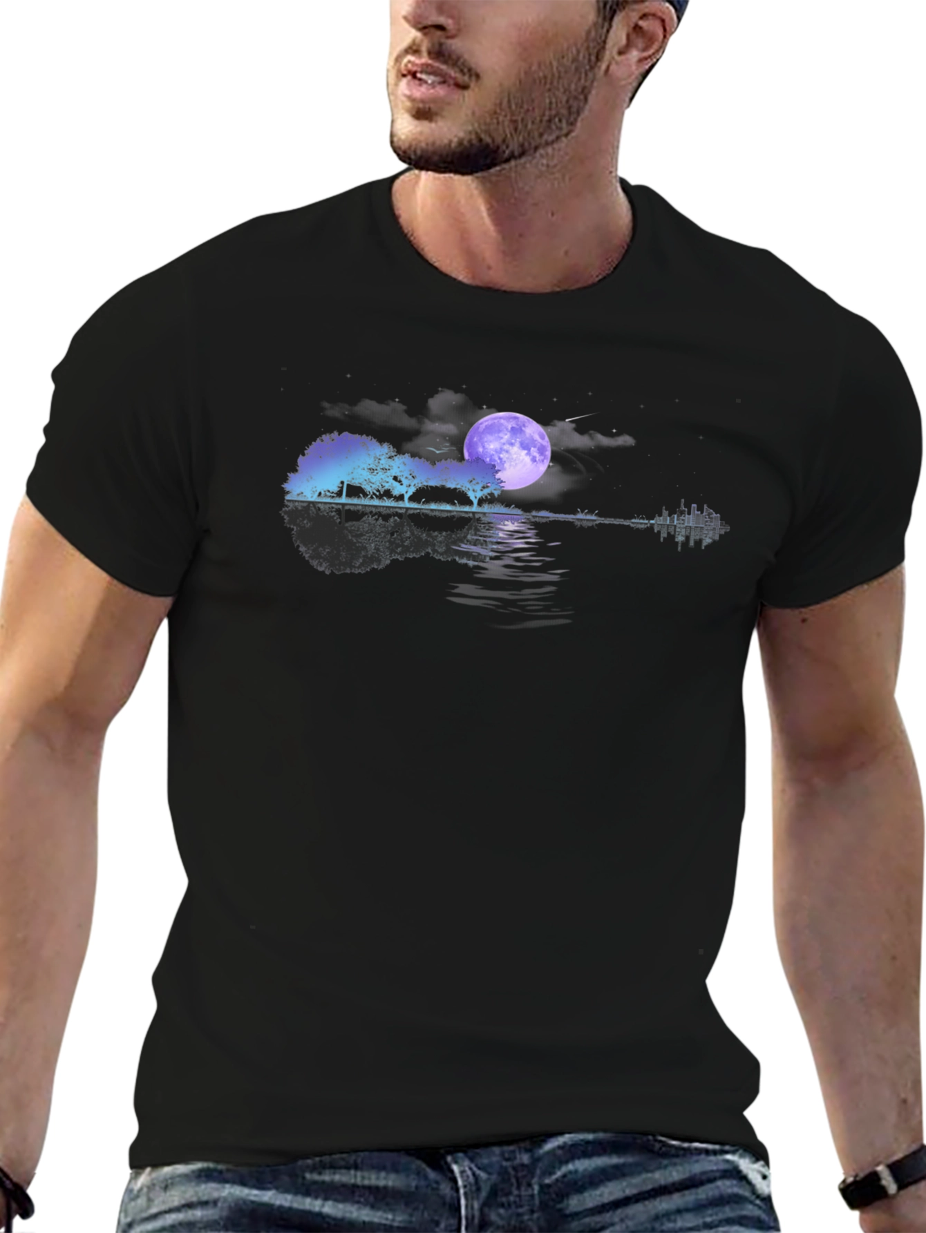 Guitar Landscape Graphic Tee