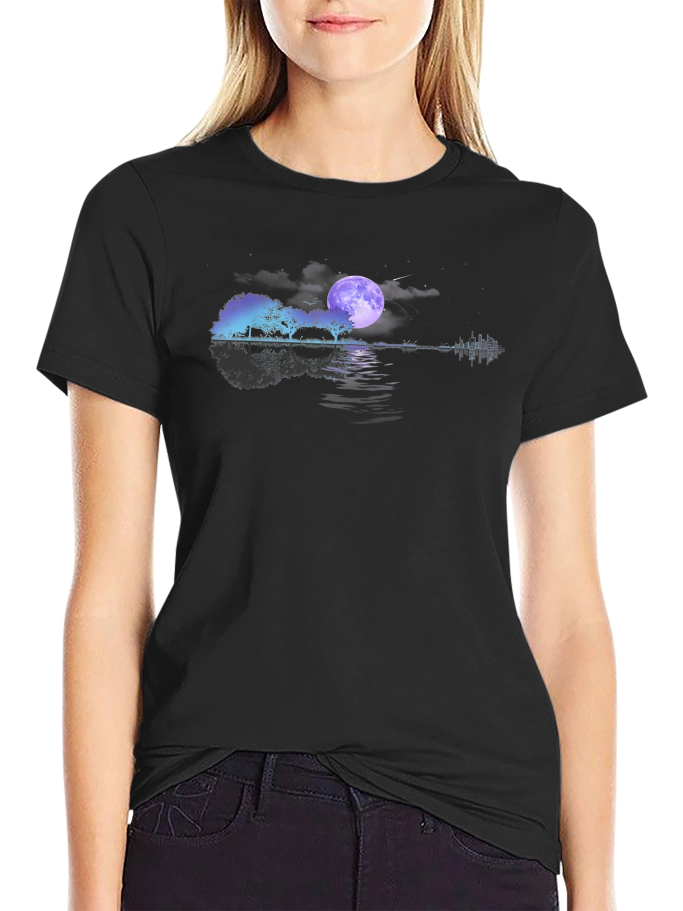 Guitar Landscape Graphic Tee