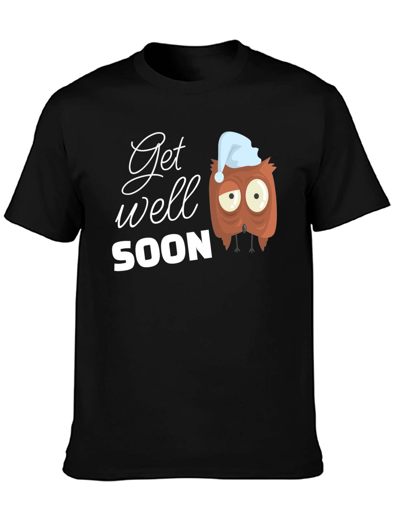 Get Well Soon Owl Graphic T-Shirt