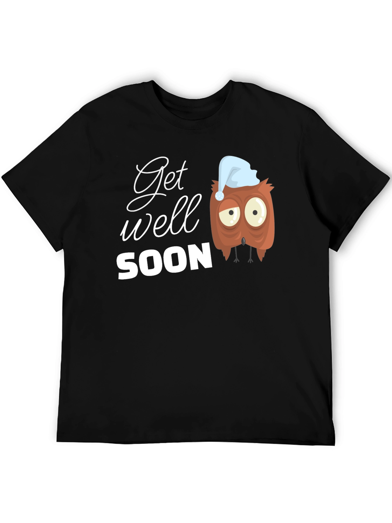 Get Well Soon Owl Graphic T-Shirt