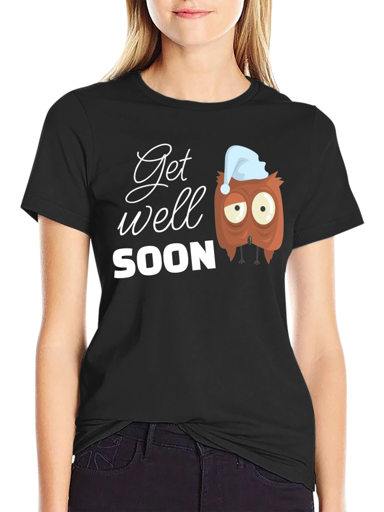 Get Well Soon Owl Graphic T-Shirt